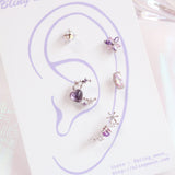 パープルライキーピアス / [Styling] Purple Liky Piercing Set (5 set)