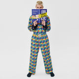 (M) Cheerful Grid PJ Set
