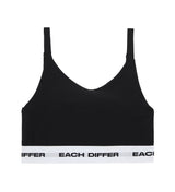  LOGO BAND BRA TOP_BLACK