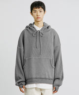 ハンドウォーマーニットフーディー/KANDAI HANDWARMER KNIT HOODIE GREY