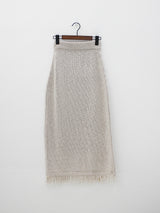 ニットフリンジスカート/Knitted fringe skirt (3color)