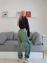 VENTIQUE Square embroidery jogger PT 5color (6636421251190)