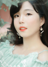 ホワイトドリームキャッチャーイヤリング / White Dream Catcher Earring (LOONA Yves Earring)