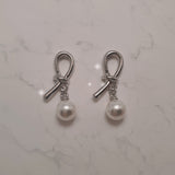 デイリーシルバーリボンピアス
