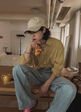 コールドリネンベーシックシャツ (9 color)