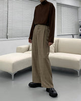 ミダスチェックワイドスラックス / Midas Check Wide Slacks (2 colors)