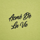 SCRIPT LOGO PRINTING SWEAT SHIRT LIME
