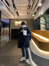 LMN ヒデンバンディングスリムフィットデニムパンツ / LMN Hidden Banding Slim Fit Denim Pants (blue)