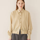 スプリングバンディングシャツ/Spring banding shirt_lemon grass