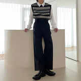 [ユニセックス]アカディアンニットベスト/[Unisex] Acadian knit vest (2 colors)