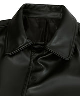 87-STAN030 [VeganLeather] ボールデストスタイリッシュラインバーシティレザージャケット