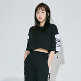 ストリングショートスリーブクロップTシャツ / (9068) XX String Short Sleeve Crop Tee