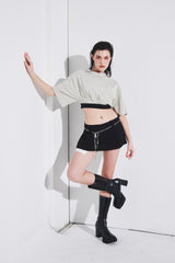 COSY BANDING CROPPED T-SHIRT (6690639085686)