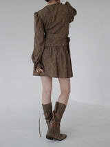 ホピラップミニワンピース / Hopi Wrap Mini One Piece (2color)