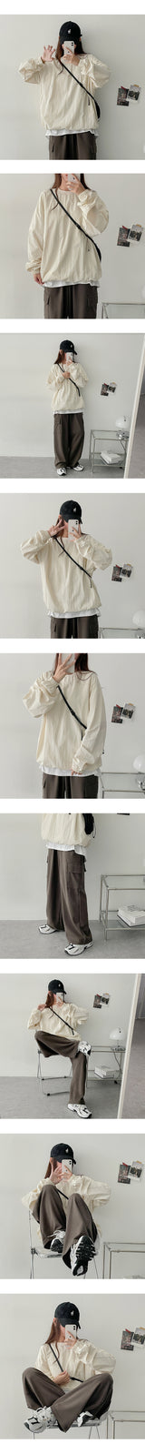 Todobaslock Hem String Banded Waist Sweatshirt