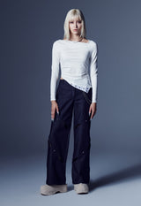 オフバランスジャージートップ / OFF- BALANCE JERSEY TOP (WHITE)