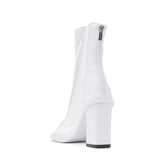 PVC オープントーブロックヒール(White)