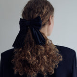 Pleated Chiffon Ribbon Hair Pin (6611858325622)
