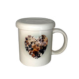 Heart puppy mug (blue&yellow)