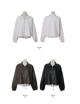 ストッパークロップレザージャケット(3color)