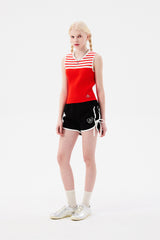 ドゥードゥルチェリードルフィンパンツ / DOODLE CHERRY DOLPHIN PANTS [BLACK]