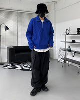 レザーパッチセミジップアップ/MT leather patch semi zip-up (3 colors)