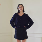 セーラーカラーカーディガン/SAILOR COALLAR CARDIGAN (NAVY)