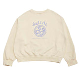 Cheerful logo sweat shirt (light yellow) (6684422930550)
