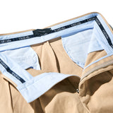 ワイドテーパードリンクルフリーチノパンツベージュ/[VARZAR] Wide Tapered Wrinkle Free Chino Pants Beige (6683670642806)