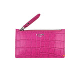 クロコダイルエンボポケットウォレット/CROCODILE EMBO POCKET WALLET-PINK