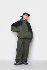 mountain colored nylon jacket