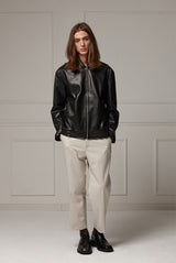 Low-cut leather jacket (4622119731318)