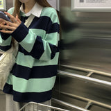 [Bellide made] Stripe Long Sleeve T-shirt