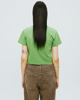 ペインティングフラワークロップTシャツ/PAINTING FLOWER CROP TSHIRT-KHAKI