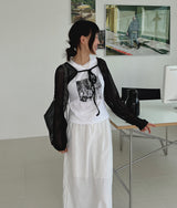 ベジボレロカーディガン/Vege Bolero Cardigan (2color)