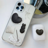 Cozy Heart AirPods Case_Matt