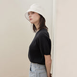 VZ Stud Basic Drop Bucket Hat / White