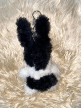 Black rabbit keyring