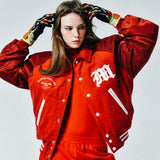 [UNISEX] リバーシブルロゴアップリケコットンコーデュロイボンバージャケット