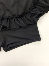 ミニッツホカンスフリルストラップ水着ツーピースセット(カップ内蔵) / Minutes Hocance Ruffle Strap Swimsuit Two-Piece Set