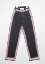 ピンクラインデニムパンツ / pink line denim pants