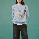 ROCKING SKELETON SWEATSHIRT BLUE(CV2CSUM462A) (6685210280054)