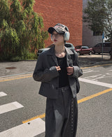 ロンドスリーボタンブレザー / [自主製作] Lond three button blazer (2 color)