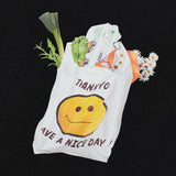 スマイルプリントスウェット/SMILE PRINTING MTM BLACK