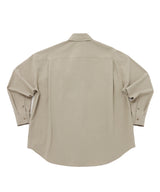 EARTH-COLOR PLEATS SHIRT (Beach Sand) / アースカラープリーツシャツ
