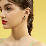 ワンポイントフープピアス / One Point Hoops_Gold