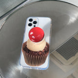 チェリーカップケーキフォーンケース スマホグリップ セット