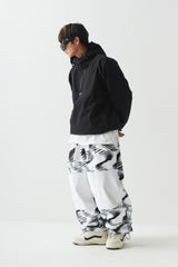 ウェーブベルベットスーパーワイドボックスパンツ / BSR2223FWPT016 ZGZG WAVE VELVET SUPER WIDE BOX PANTS WHITE