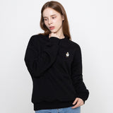 ダックフラワー刺繡スマイルスウェットシャツ/Duck Flower Embroidered Smile Sweatshirt