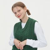 CABLE KNIT VEST_GREEN (6610823282806)